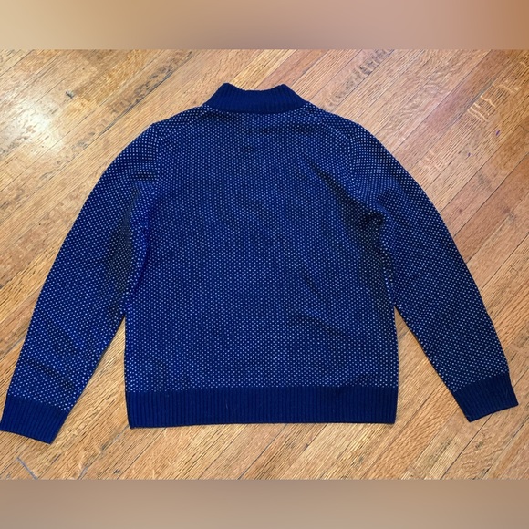 Classic style Brooks Brothers Mens Merino Wool Sweater Blue Birdeye Pattern - Picture 6 of 6